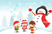 Kids Singing Christmas Carol