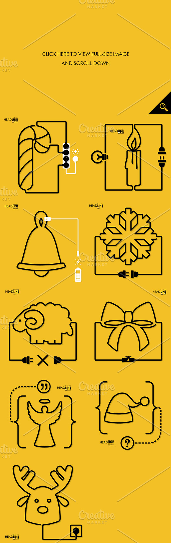 Connection flat design: Christmas in Illustrations - product preview 1