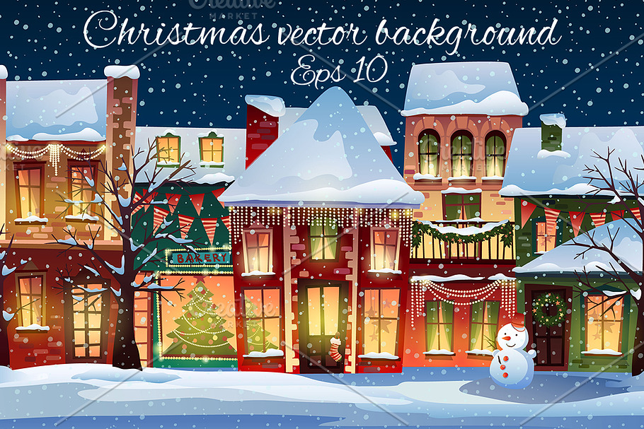 Christmas background in Illustrations - product preview 8