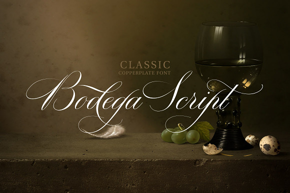 Bodega Script Elegant Wedding Font in Tattoo Fonts - product preview 4