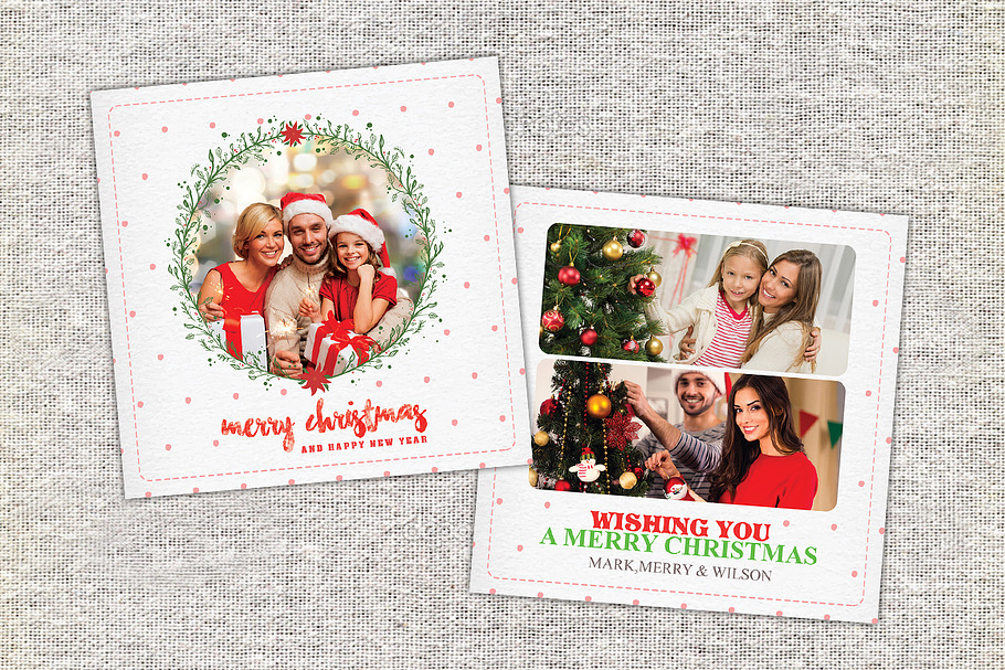 Christmas / Holiday Card Template in Card Templates - product preview 8