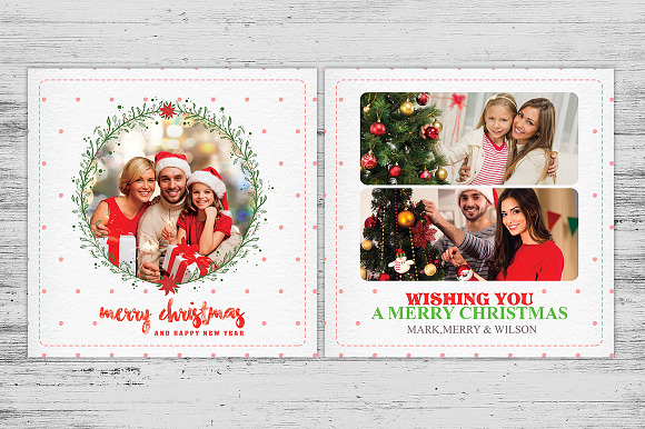 Christmas / Holiday Card Template in Card Templates - product preview 1