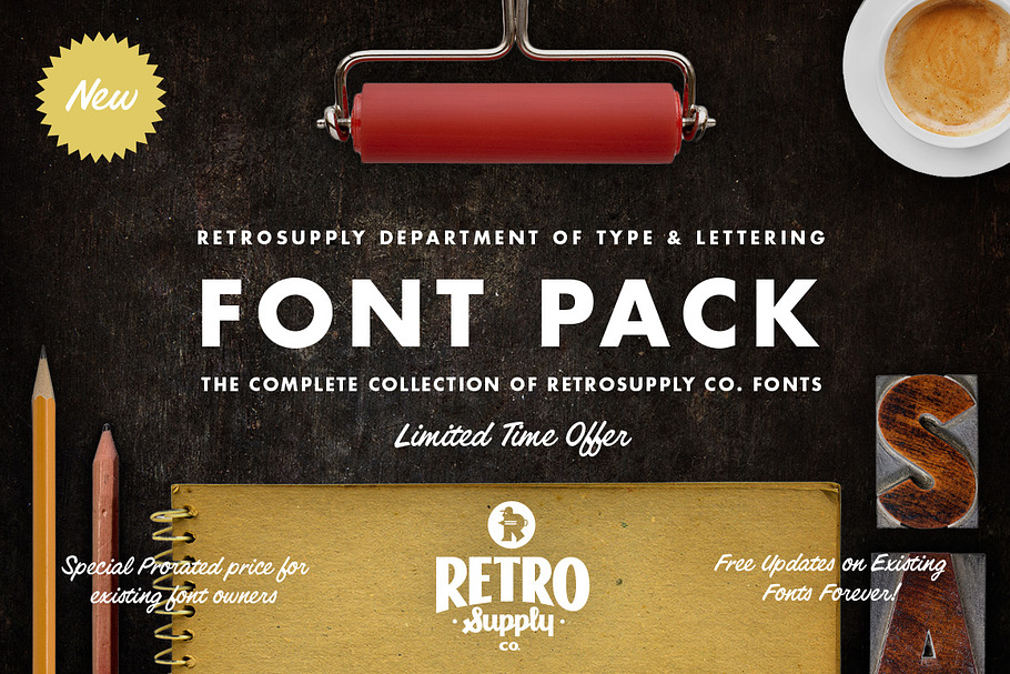 The Complete RetroSupply Font Pack