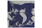Cool Black Blue Abstract Low Polygon