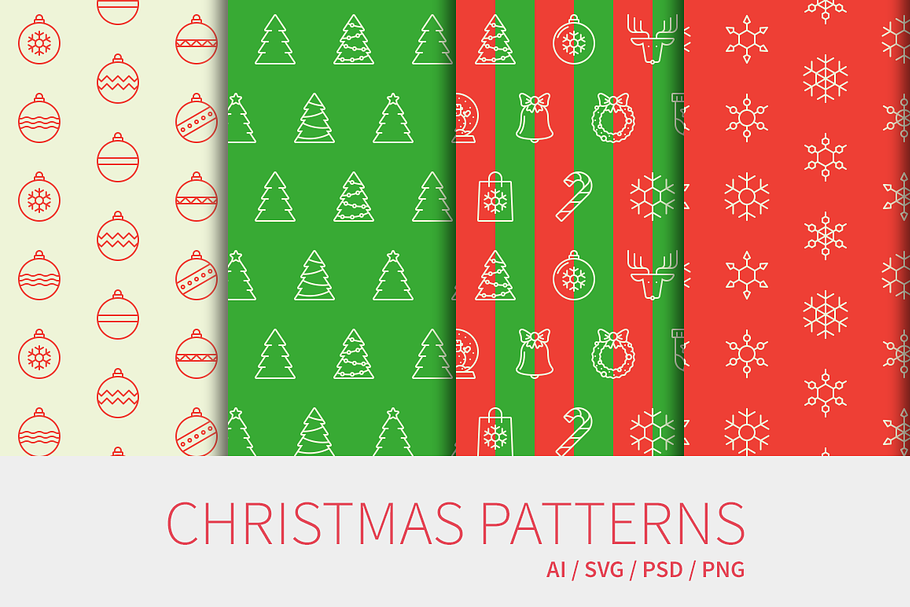 Sale: Christmas seamless patterns