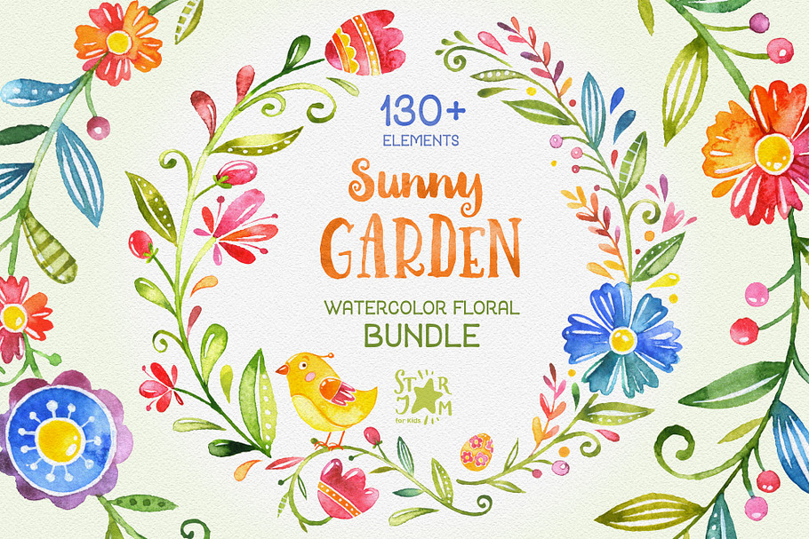 -25% Sunny Garden. Floral Bundle in Illustrations - product preview 8
