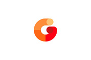 Abstract letter G logo design