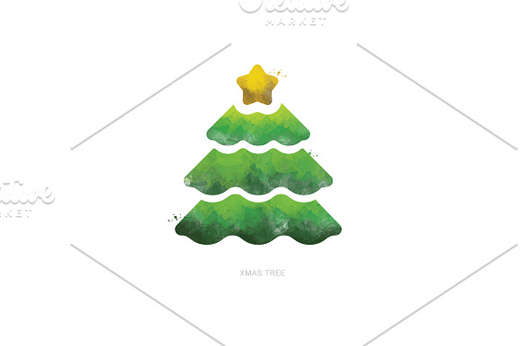 Watercolor Christmas Elements Pack in Illustrations - product preview 3