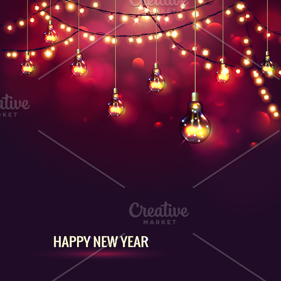 New Year card in Illustrations - product preview 1