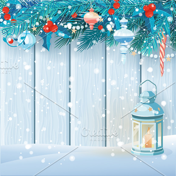 Christmas and New Year card in Illustrations - product preview 1