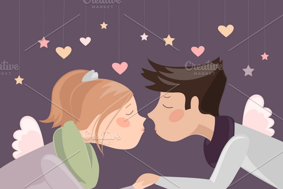 Couple in love in Illustrations - product preview 8