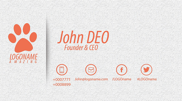 Corporate business card in Business Card Templates - product preview 1