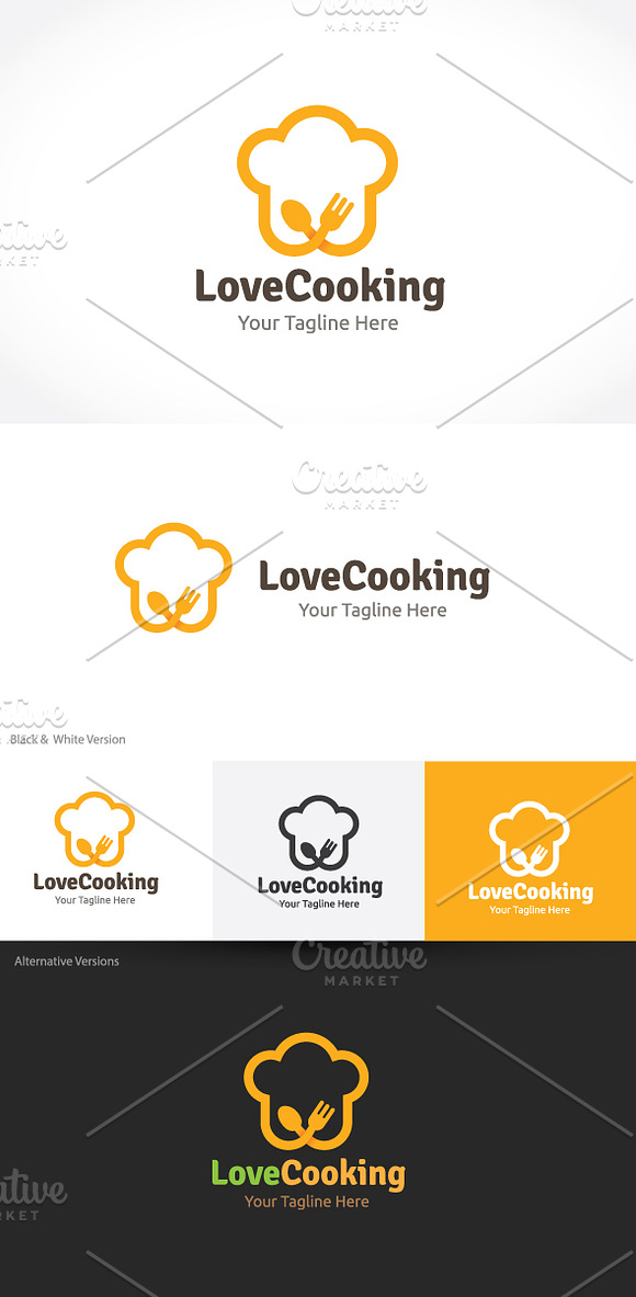 Love Cooking in Logo Templates - product preview 1