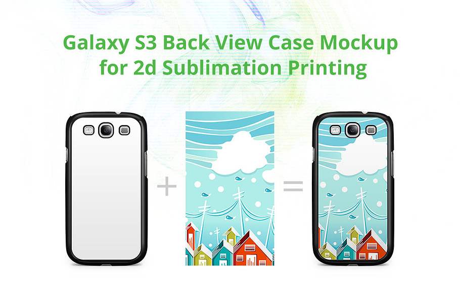 Galaxy S3 2d Case Back Mock-up