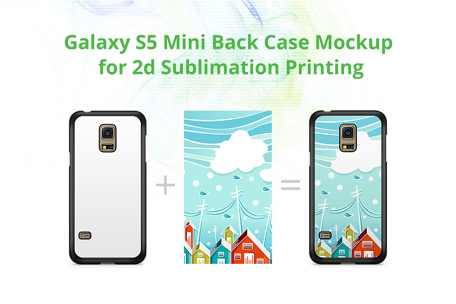 Galaxy S5 Mini 2dCase Back Mock-up