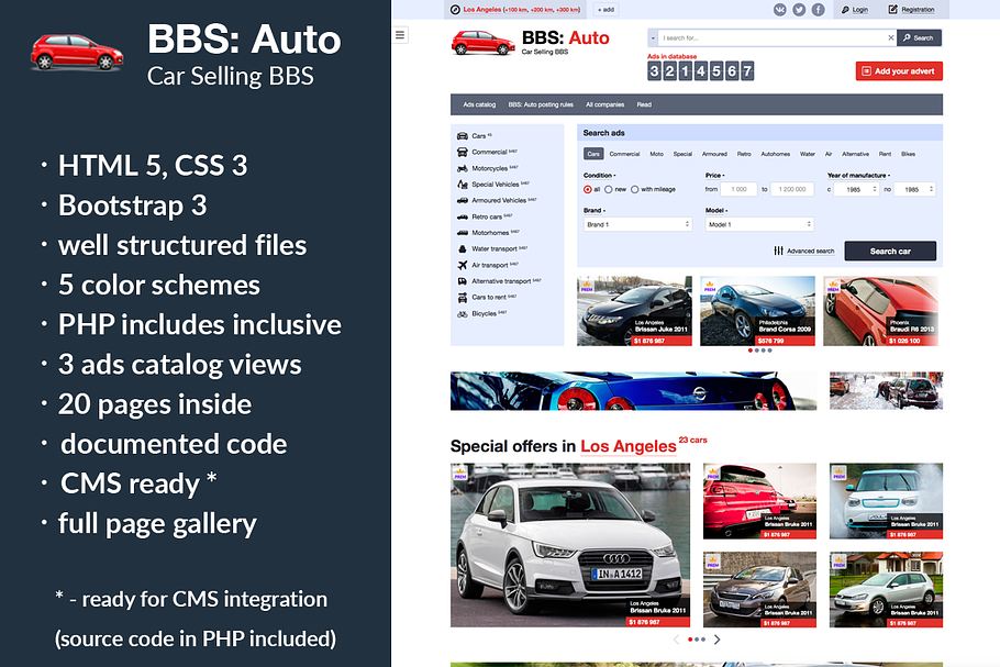 BBS: Auto – Car Selling Template