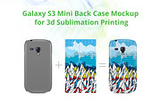 Galaxy S3 mini 3d Case Design Mockup