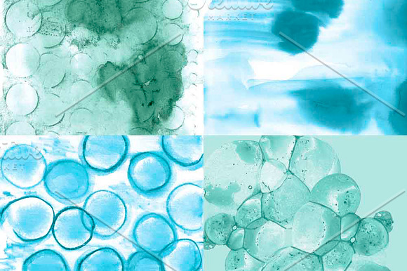 Bubbles Painted Papers in Patterns - product preview 1