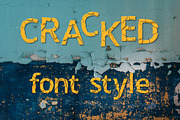 Cracked font style