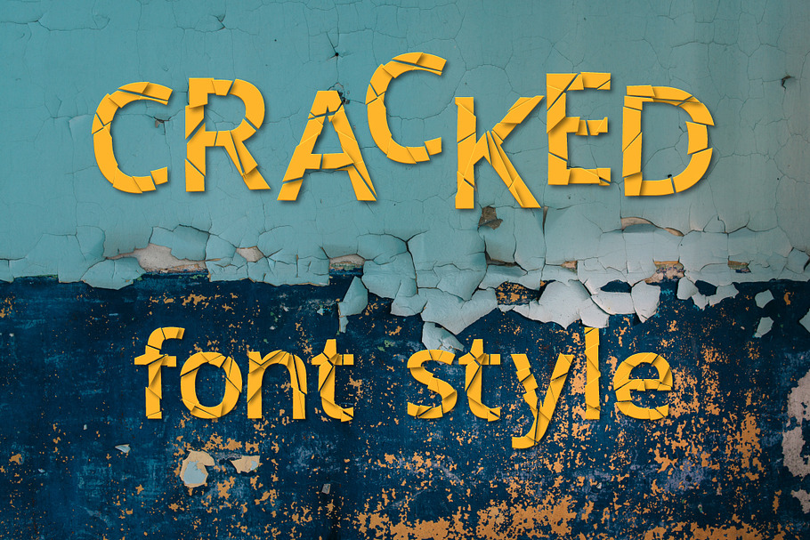 Cracked font style in Slab Serif Fonts - product preview 8