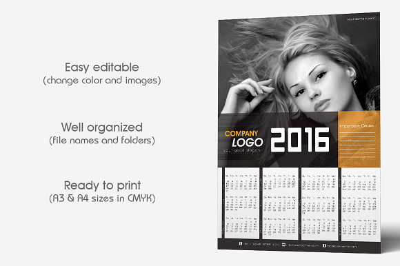 Professional Calendar Pack in Stationery Templates - product preview 4