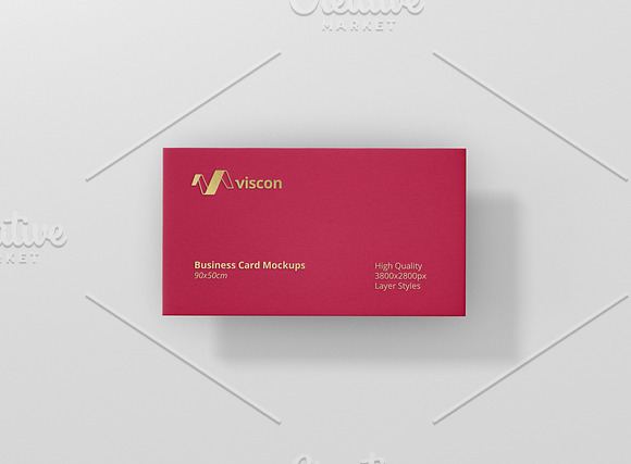Business Card Mock-Ups 90x50 in Print Mockups - product preview 1