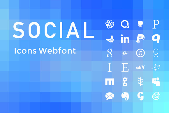 (SALE) Simple Social Icons Web Font in Symbol Fonts - product preview 2