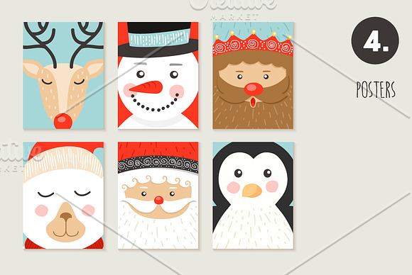 Christmas hand made celebration PACK in Card Templates - product preview 4