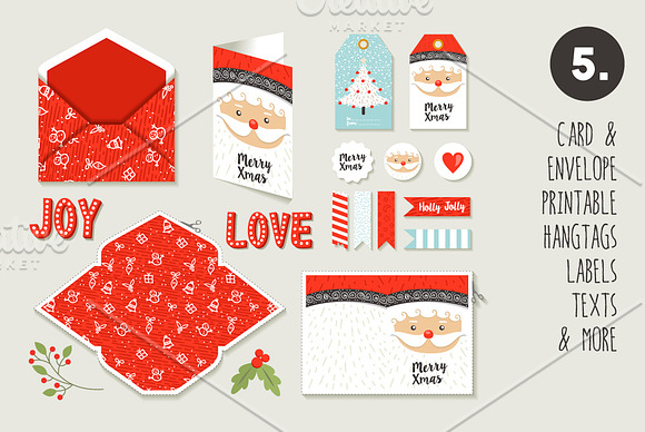 Christmas hand made celebration PACK in Card Templates - product preview 5