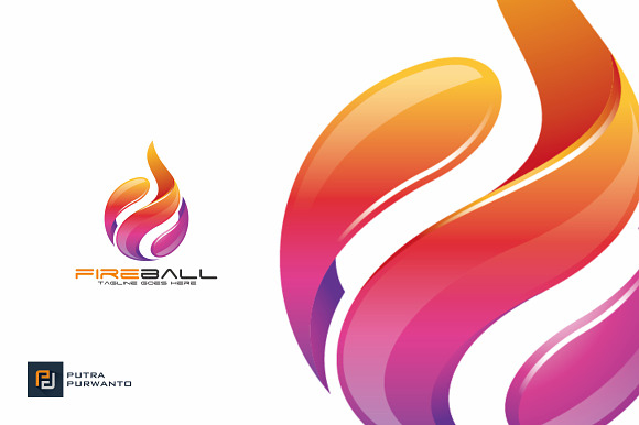 Fireball / Fire / Flame - Logo in Logo Templates - product preview 1