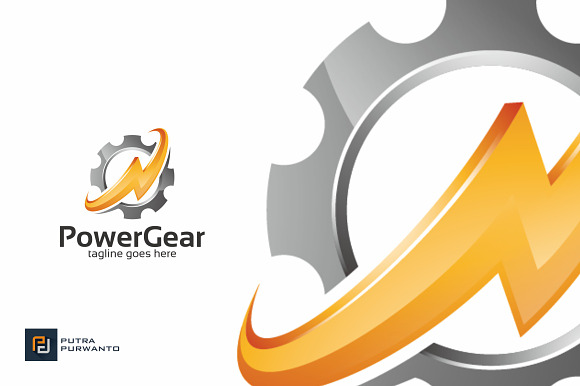 Power Gear / Industrial - Logo in Logo Templates - product preview 1