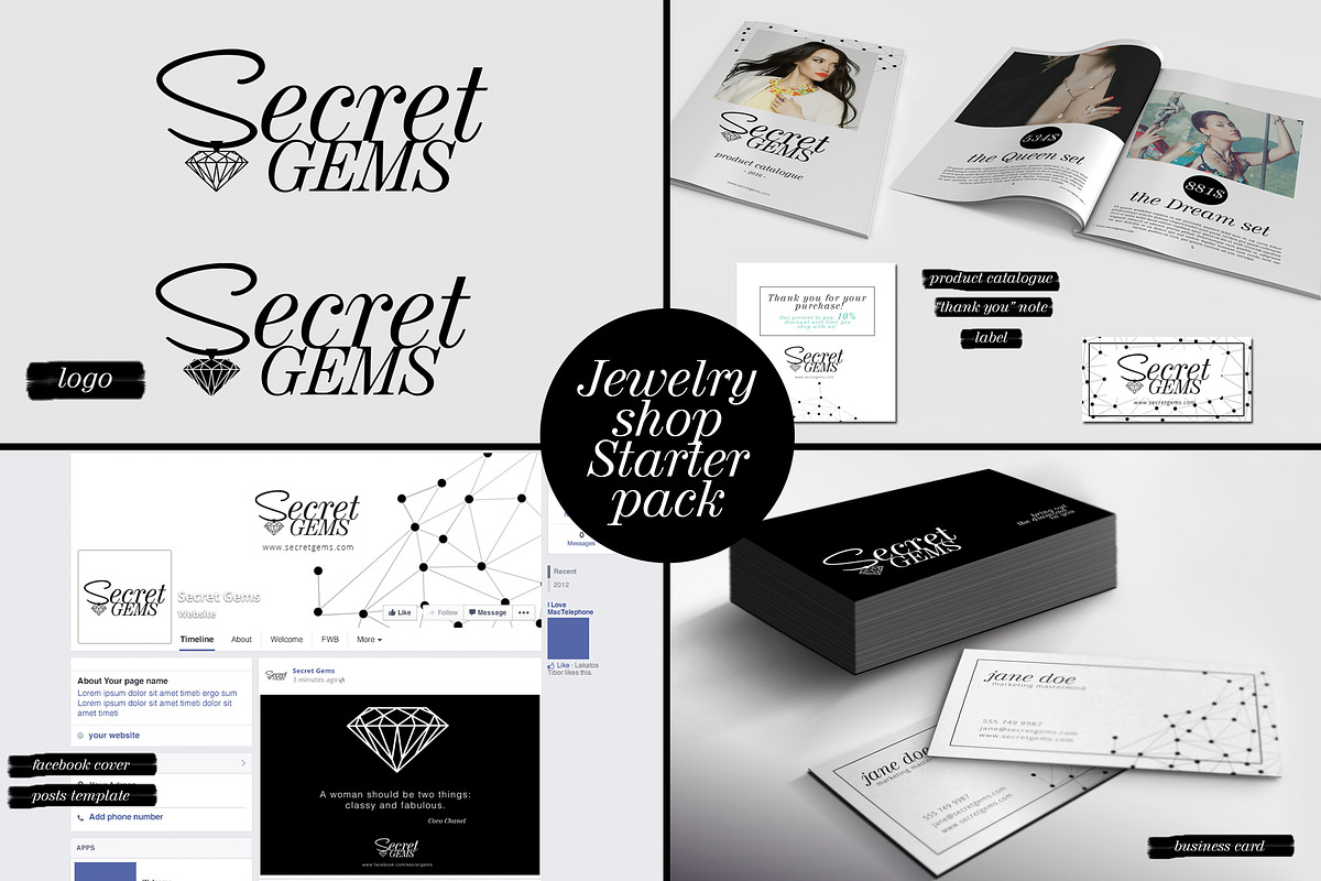 Jewelry Shop Starter Pack in Templates - product preview 8