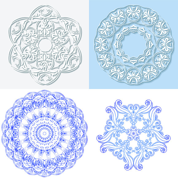 №62 Magic snowflakes in Card Templates - product preview 1
