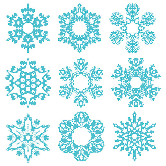 №62 Magic snowflakes in Card Templates - product preview 2