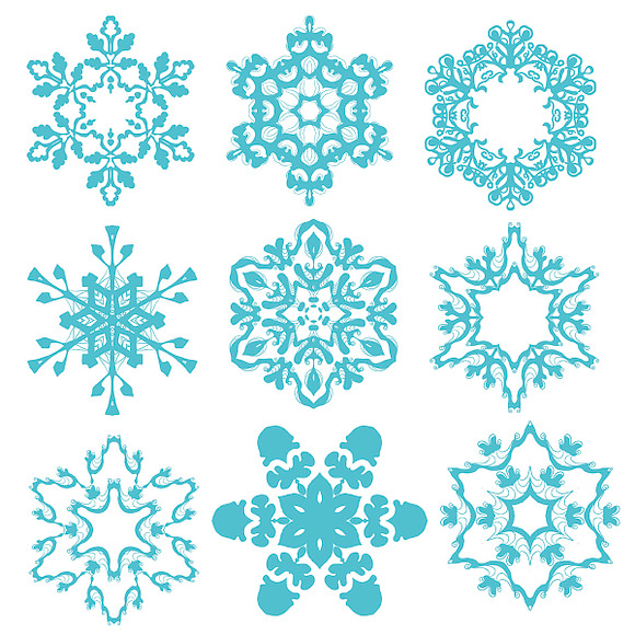 №62 Magic snowflakes in Card Templates - product preview 3