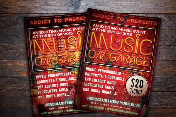 Alternative Indie Music Event Flyer
