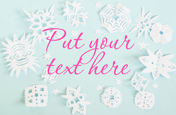 Christmas bundle paper snowflakes in Textures - product preview 11