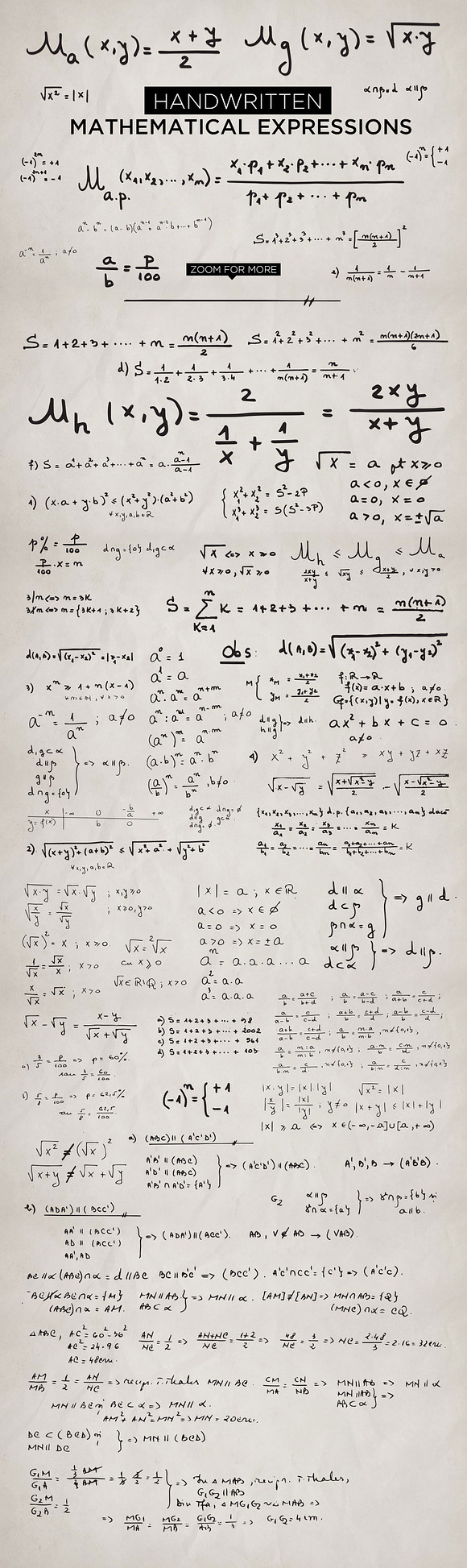 Handwritten Mathematical Expressions in Graphics - product preview 1