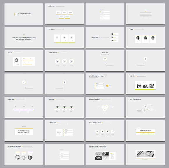 Clean PowerPoint Template in PowerPoint Templates - product preview 1