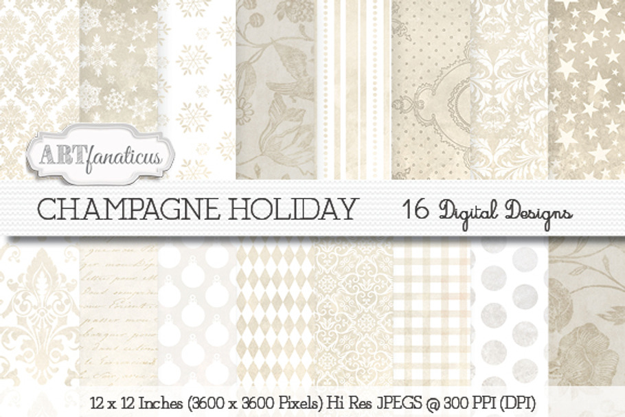 Champagne Holiday Backgrounds