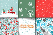 Merry Christmas Set Of Card Template