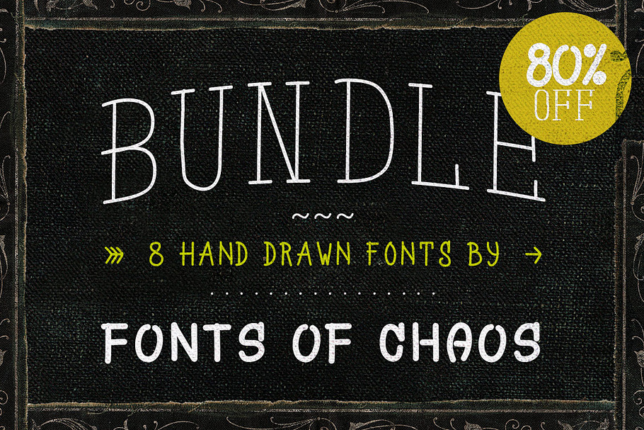 Hand drawn fonts - Bundle ! 80% OFF