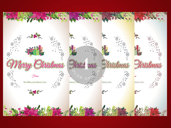 Vintage Christmas Greeting Card in Templates - product preview 3