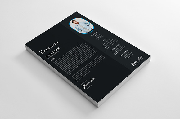 Flat Resume in Resume Templates - product preview 2