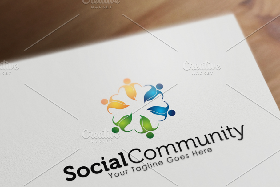 Social Community LOgo in Logo Templates - product preview 8