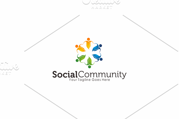 Social Community LOgo in Logo Templates - product preview 1