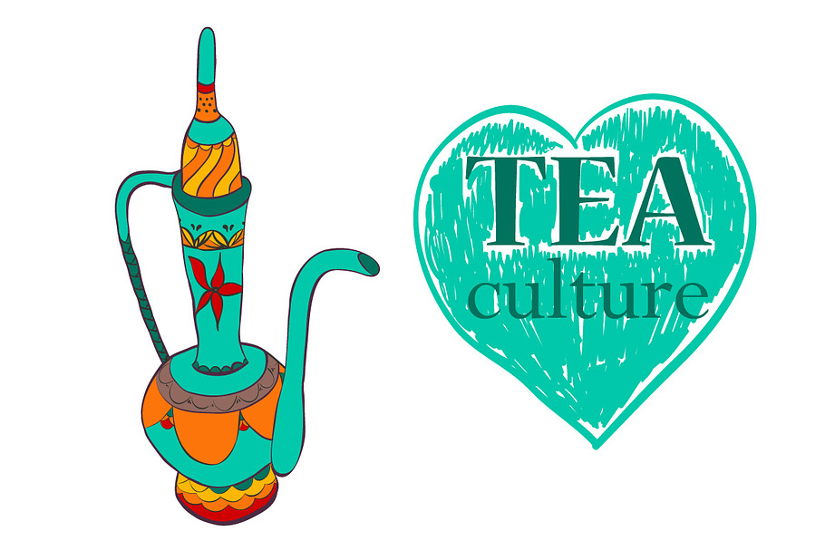 Tea culture. Turkey. Hand drawn in Illustrations - product preview 8
