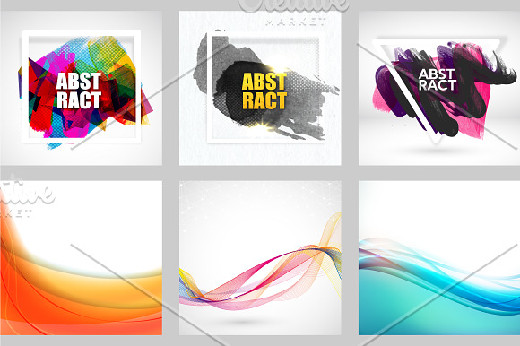Creative Abstract Bundle - Vol 1 in Illustrations - product preview 9