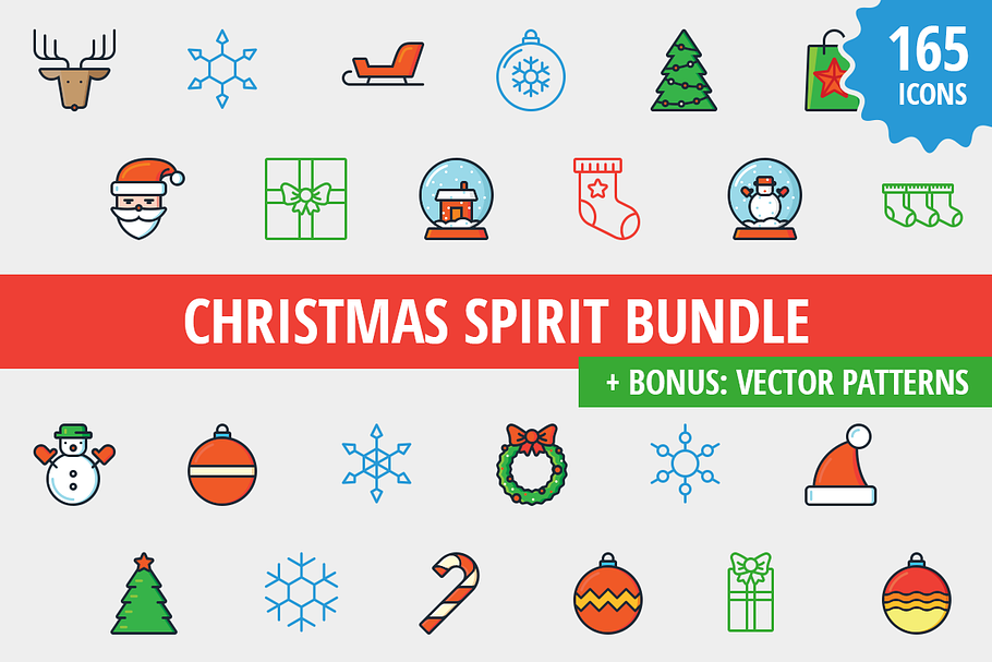 Sale: Christmas Spirit 165 icons in Graphics - product preview 8