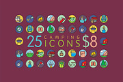 25 Amazing Camping Icons